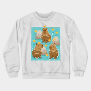 Capybaras Chilling Crewneck Sweatshirt